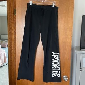 Pink boyfriend sweat pants